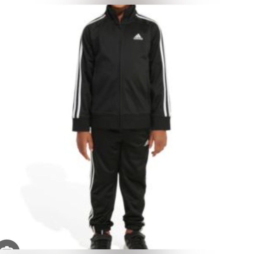Adidas Black and White Athletic Tracksuit